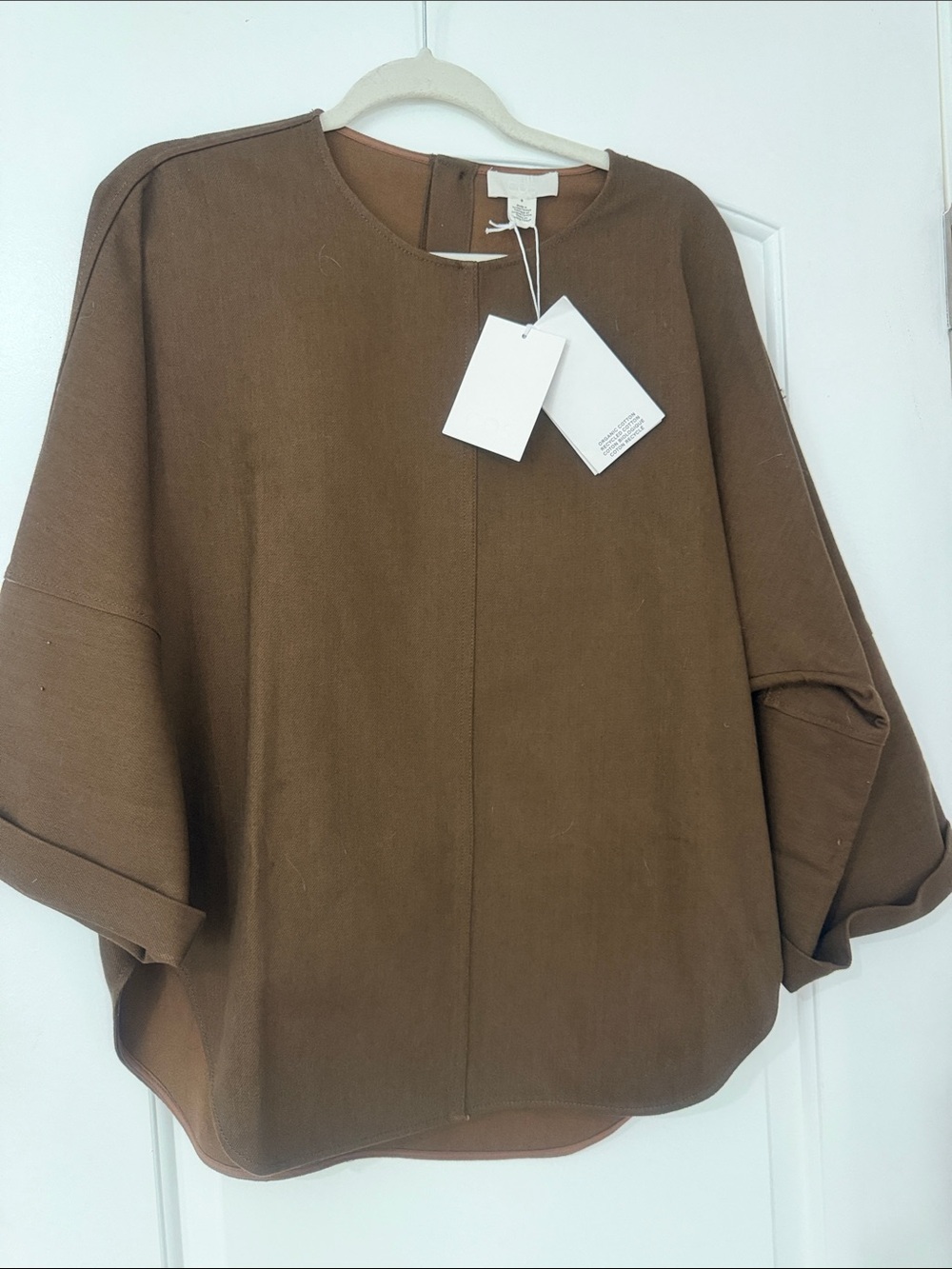 COS Brown Relaxed Boxy Top